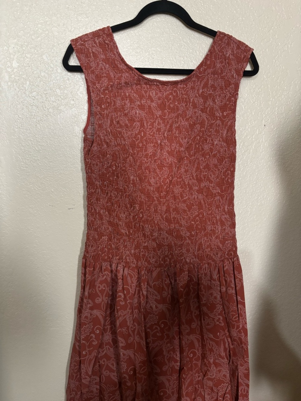 Universal Thread Rust Paisley Midi Dress